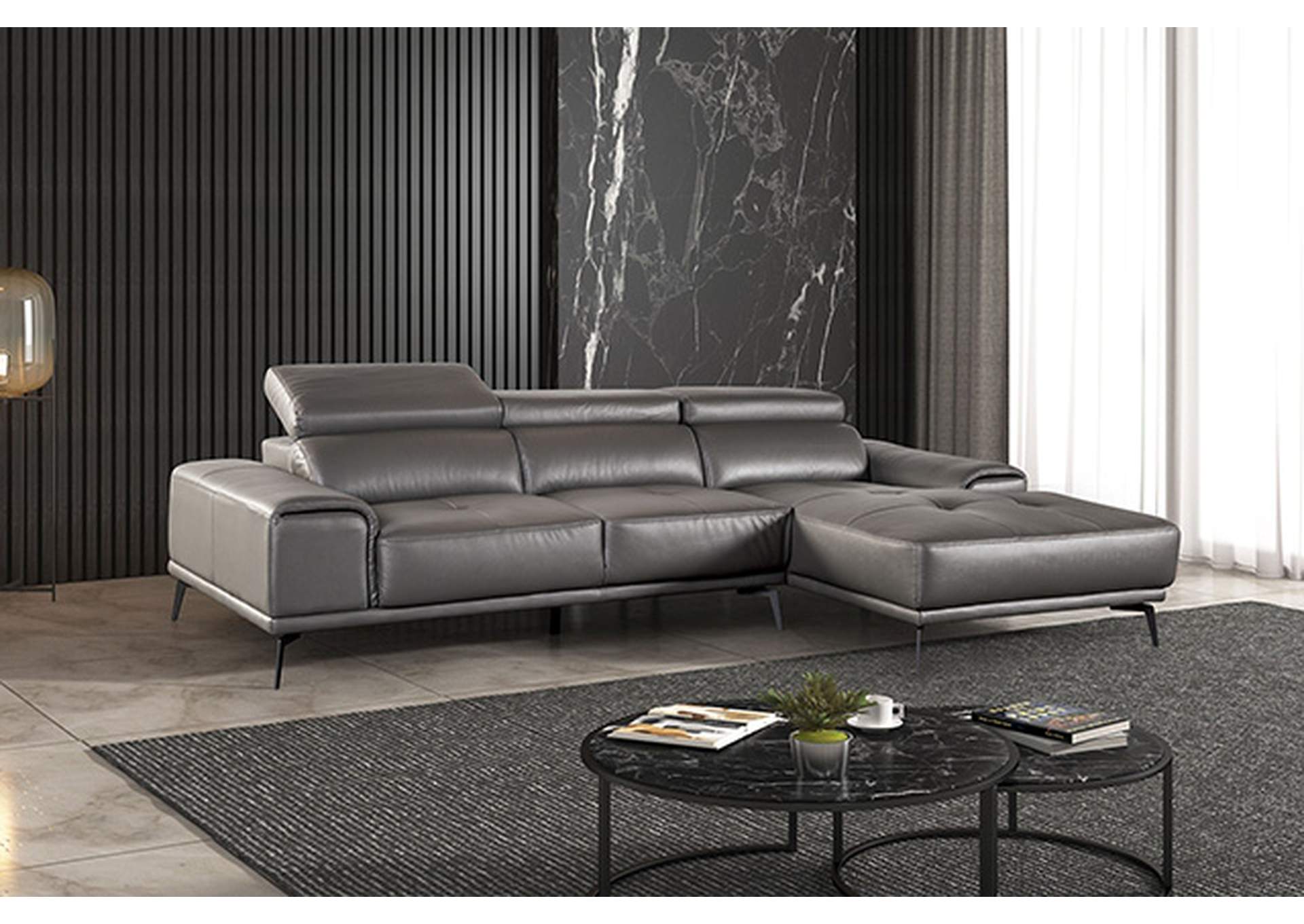 Vadso Sectional, Right Chaise,Furniture of America