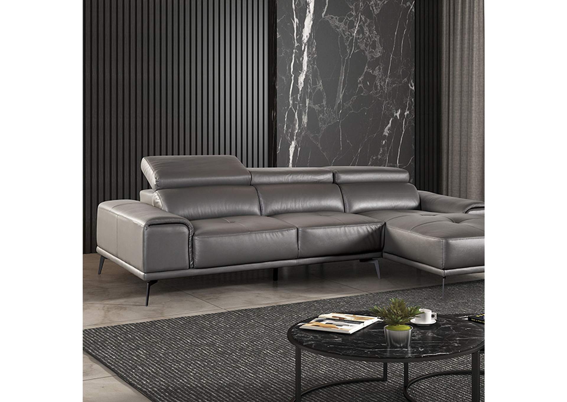 Vadso Sectional, Right Chaise,Furniture of America