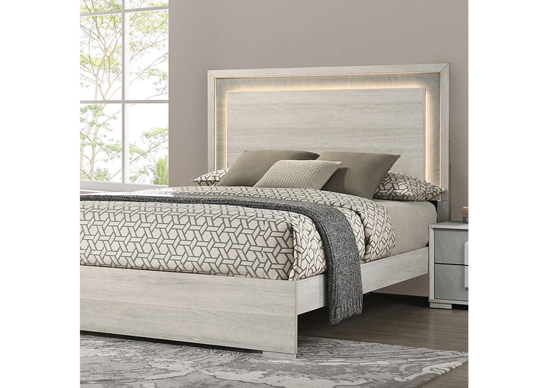Lincolt Bed,Furniture of America