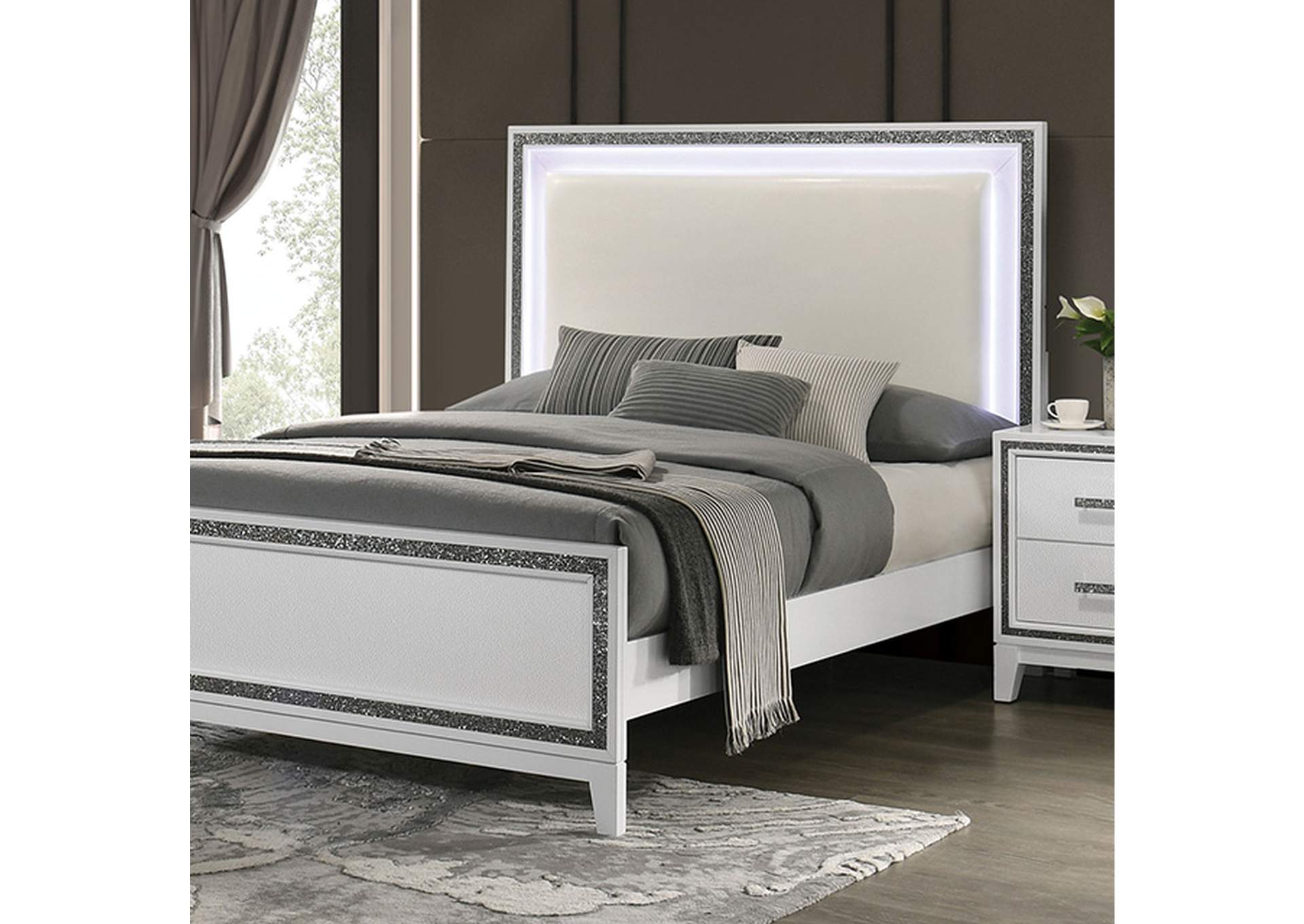 Lucida E.King Bed,Furniture of America
