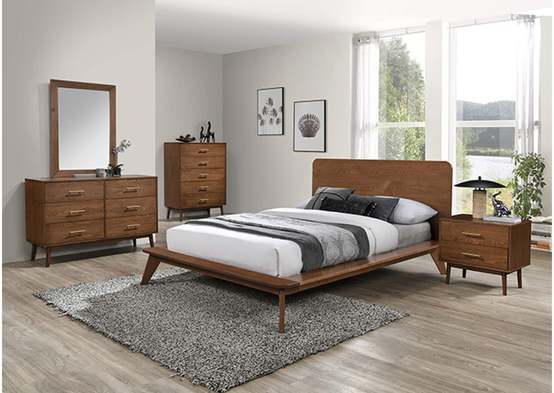 Stathelle E.King Bed,Furniture of America
