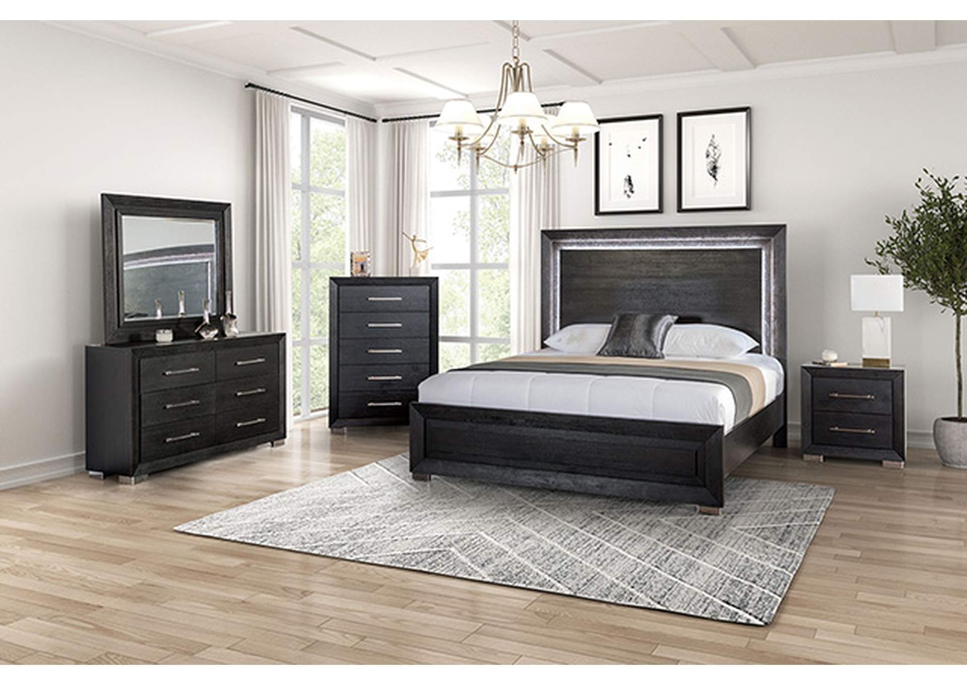 Ashbourne Cal.King Bed,Furniture of America
