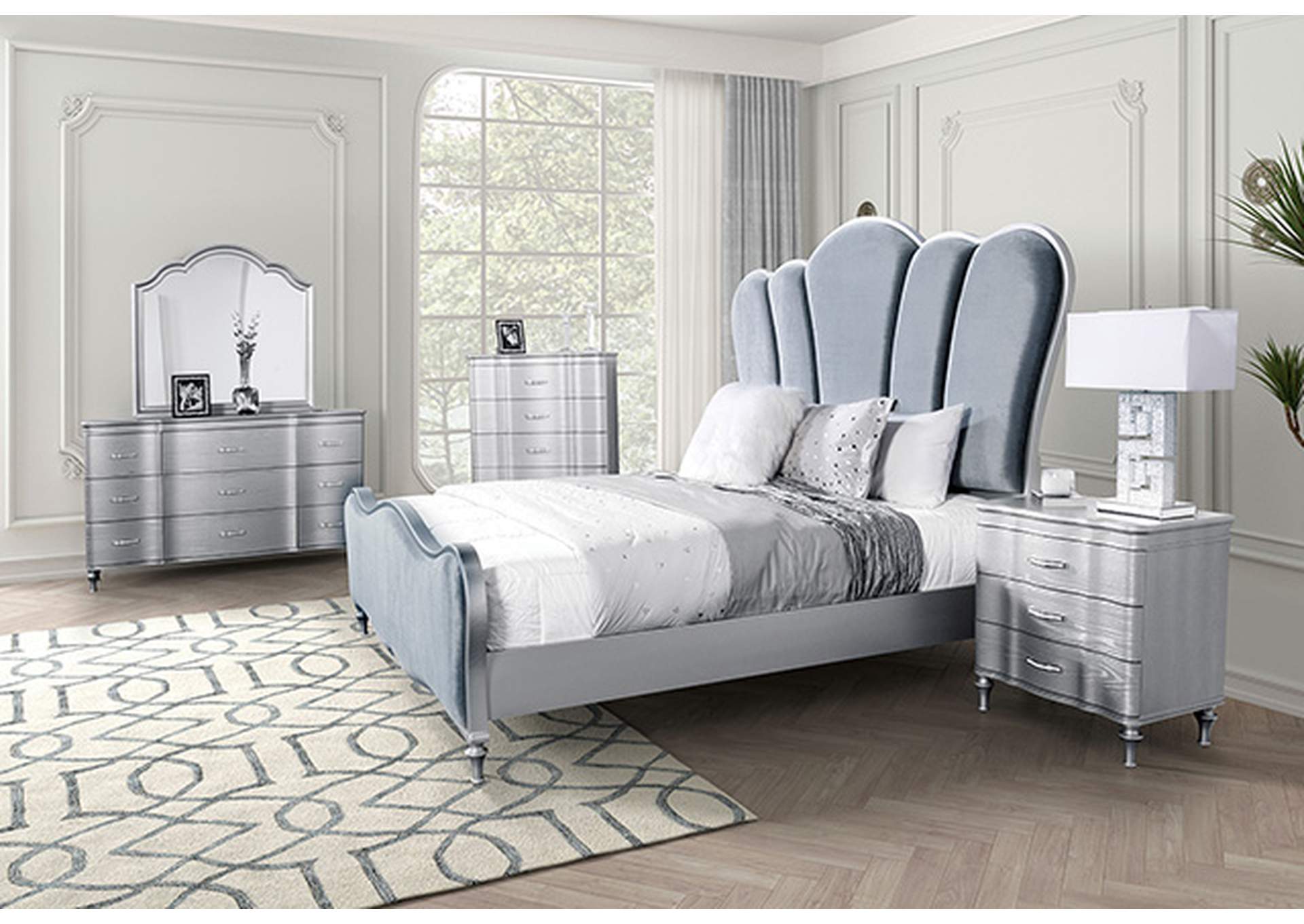Melodi Parc E.King Bed,Furniture of America