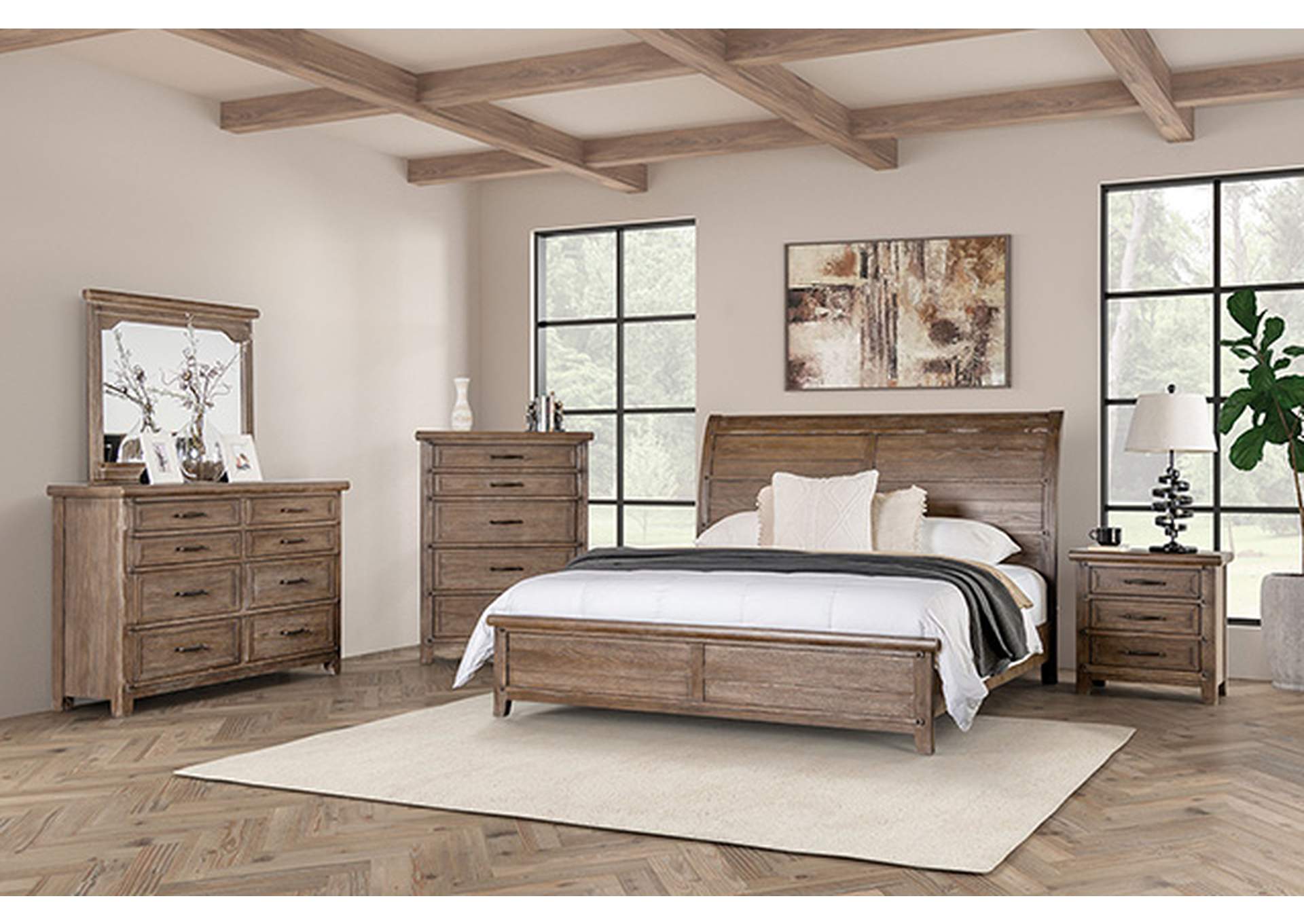 Merthyr Bed,Furniture of America