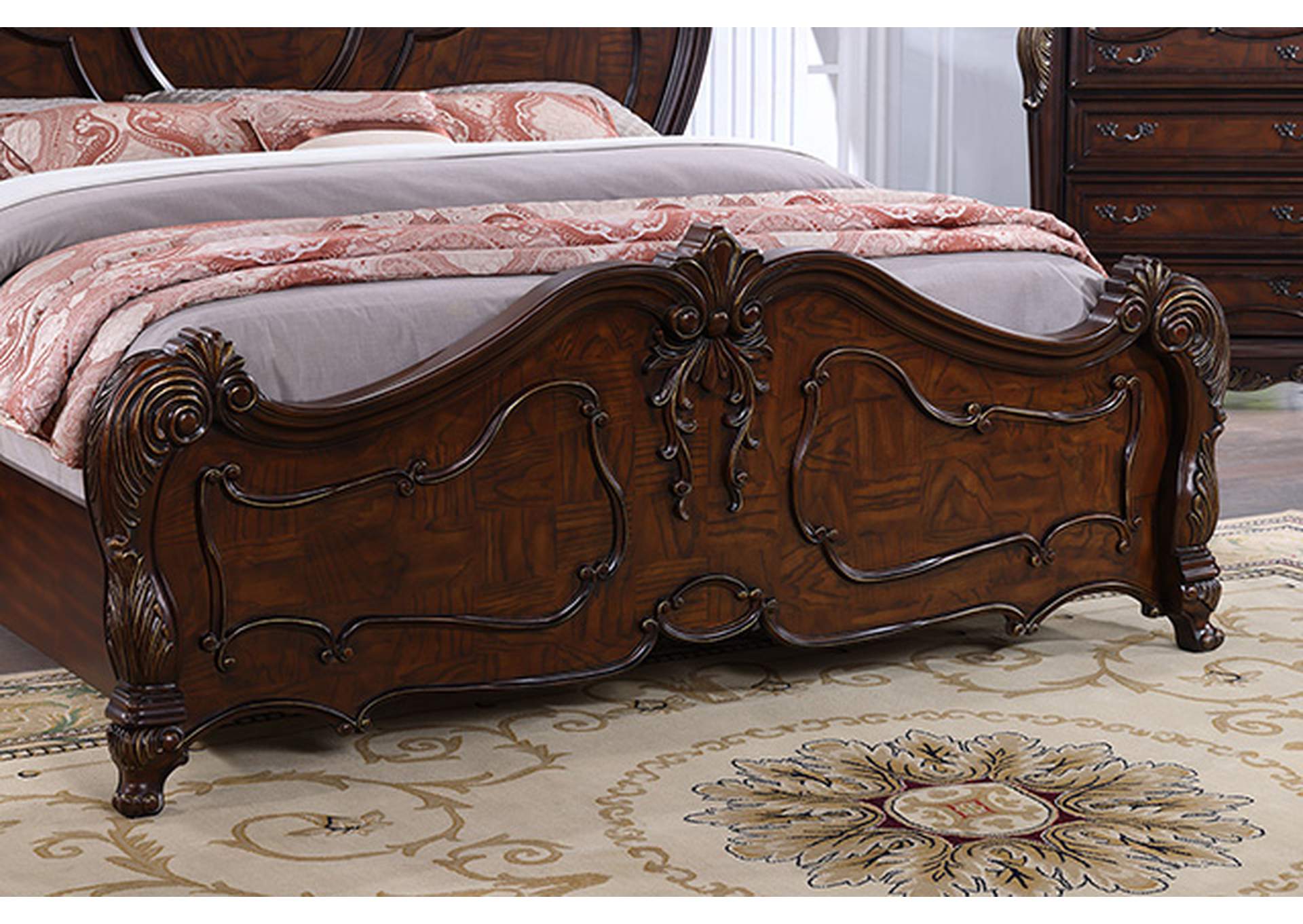 Roselli E.King Bed,Furniture of America