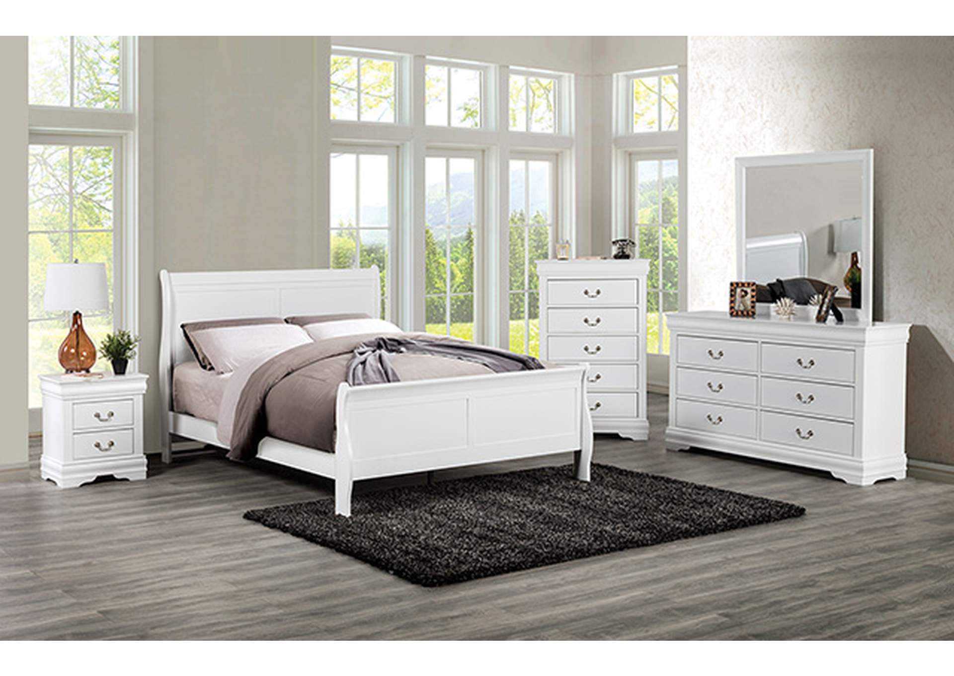 Louis Philippe Bed,Furniture of America