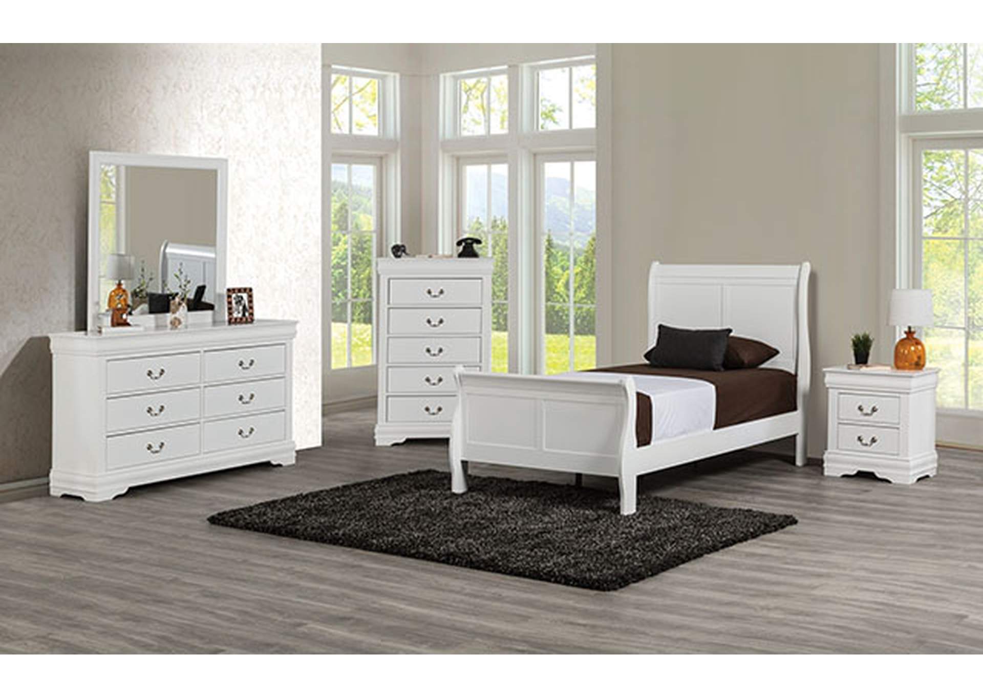 Louis Philippe Twin Bed,Furniture of America