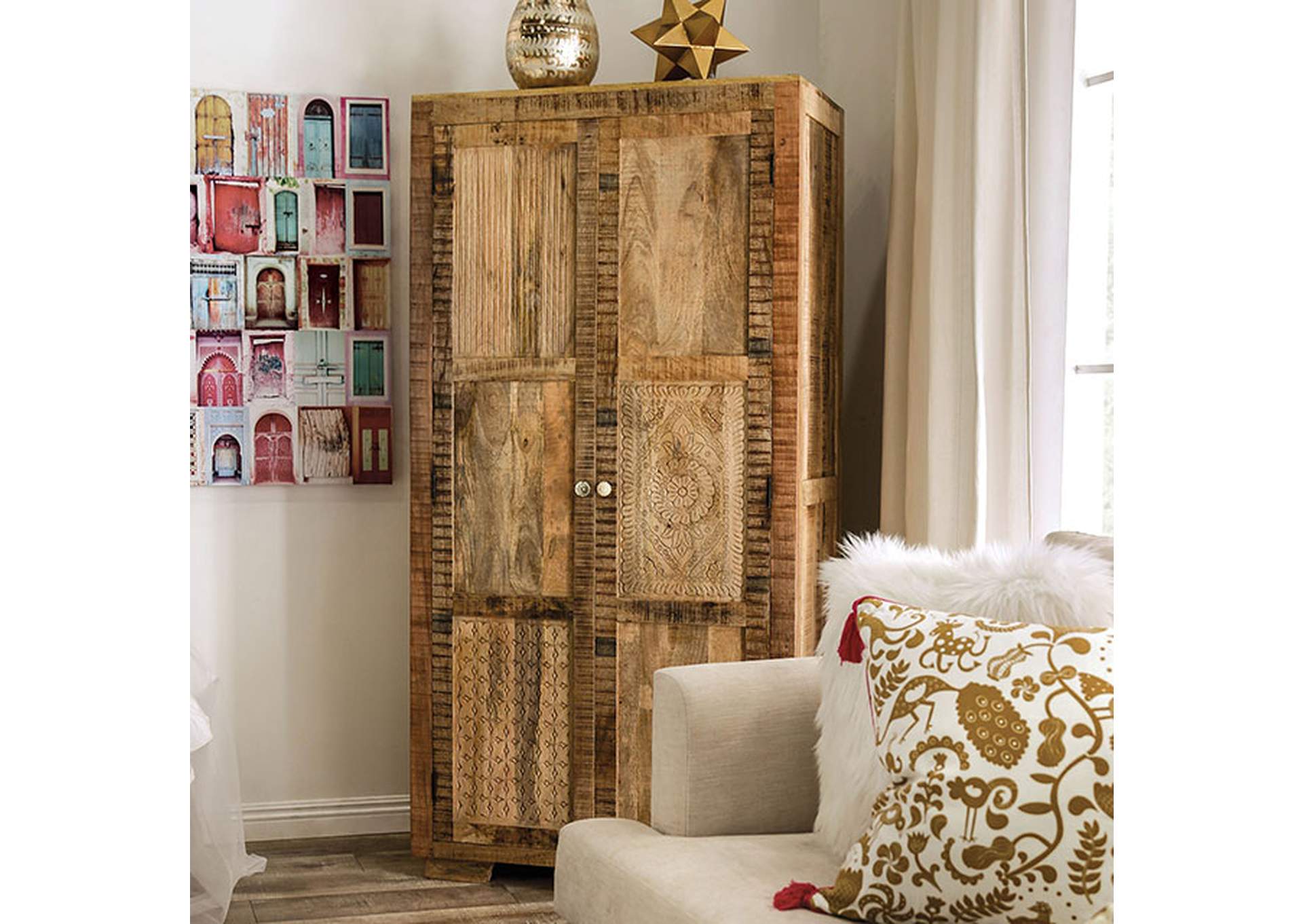 Blanchefleur Cabinet,Furniture of America