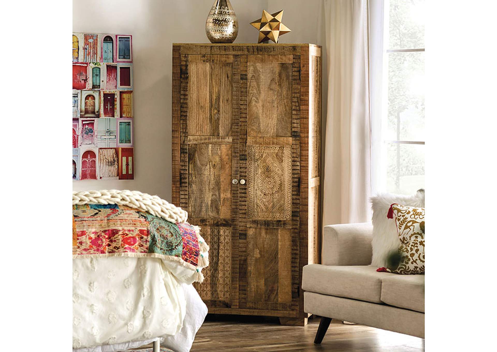 Blanchefleur Cabinet,Furniture of America