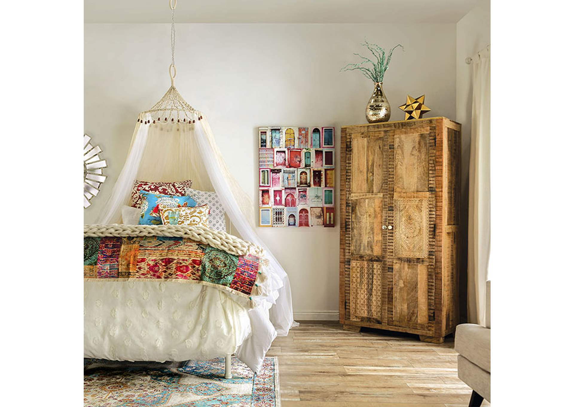 Blanchefleur Cabinet,Furniture of America
