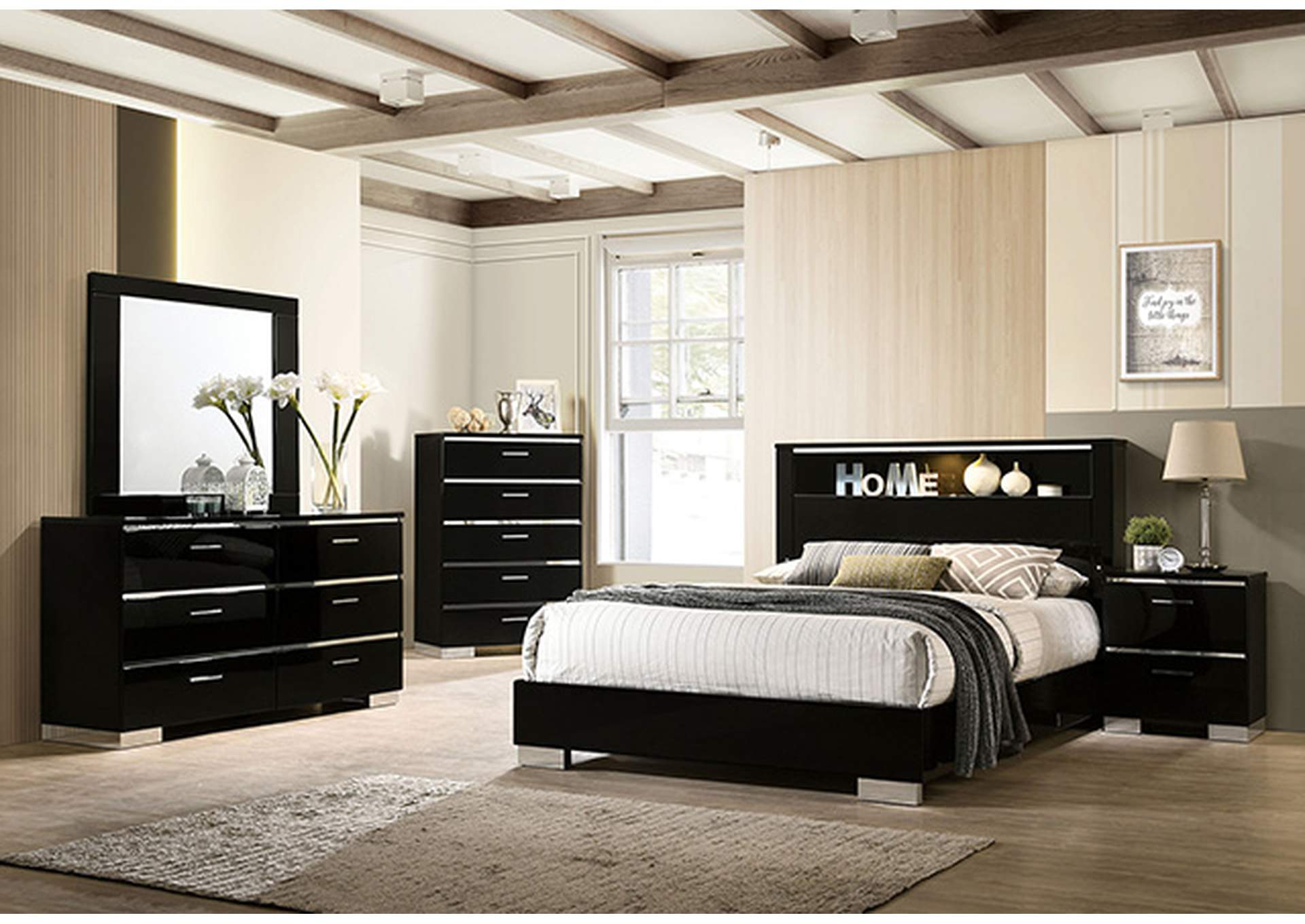 Carlie Cal.King Bed,Furniture of America