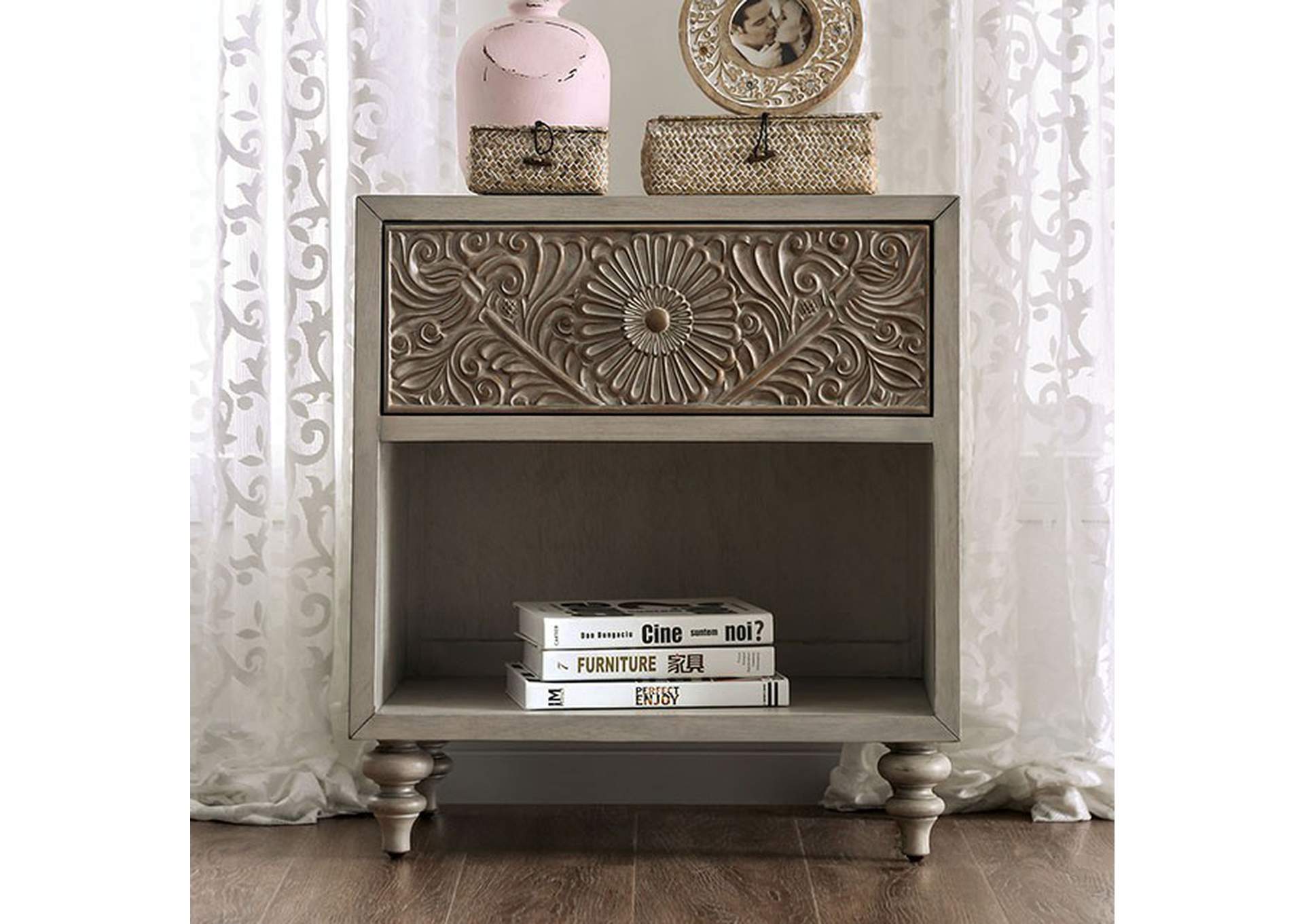 Jakarta Night Stand,Furniture of America