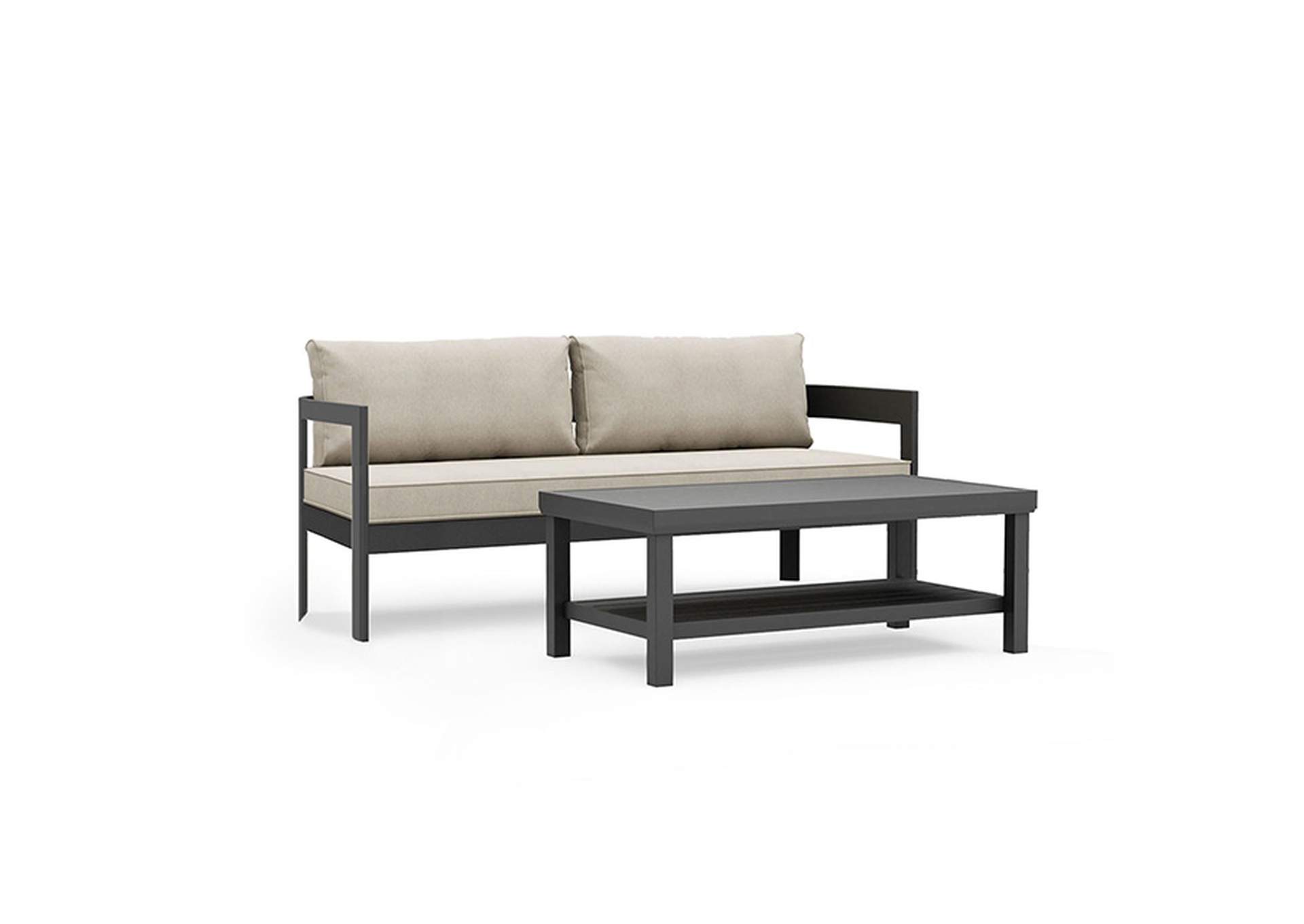 Lotus Sofa & Coffee Table Set,Furniture of America