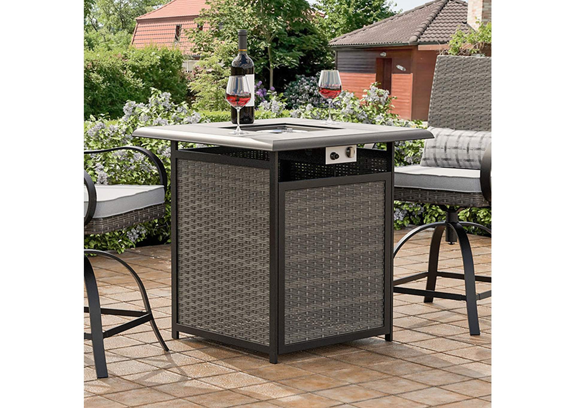 Arosa Fire Pit Counter Ht. Table,Furniture of America