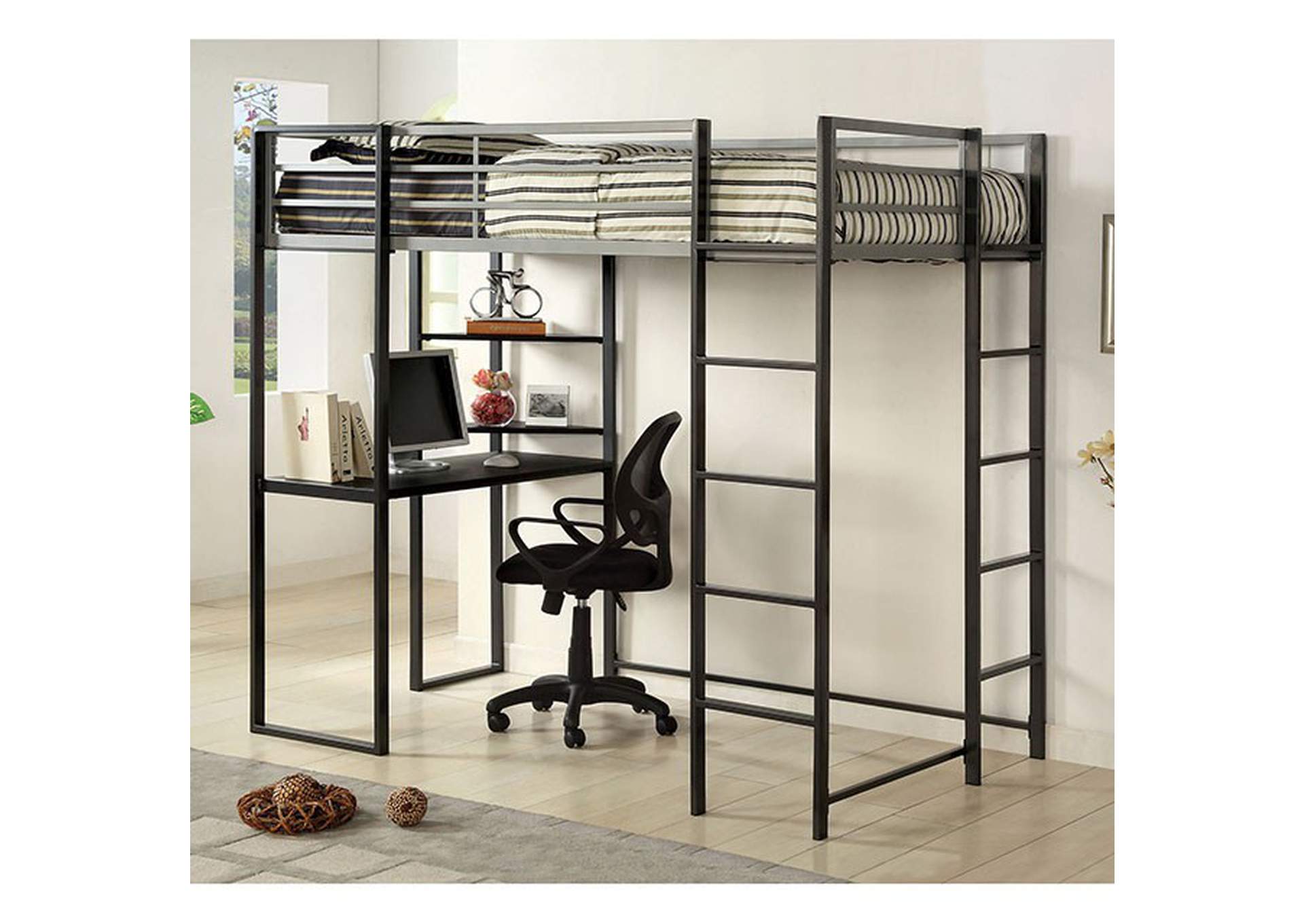Sherman Twin Bed/Workstation,Furniture of America
