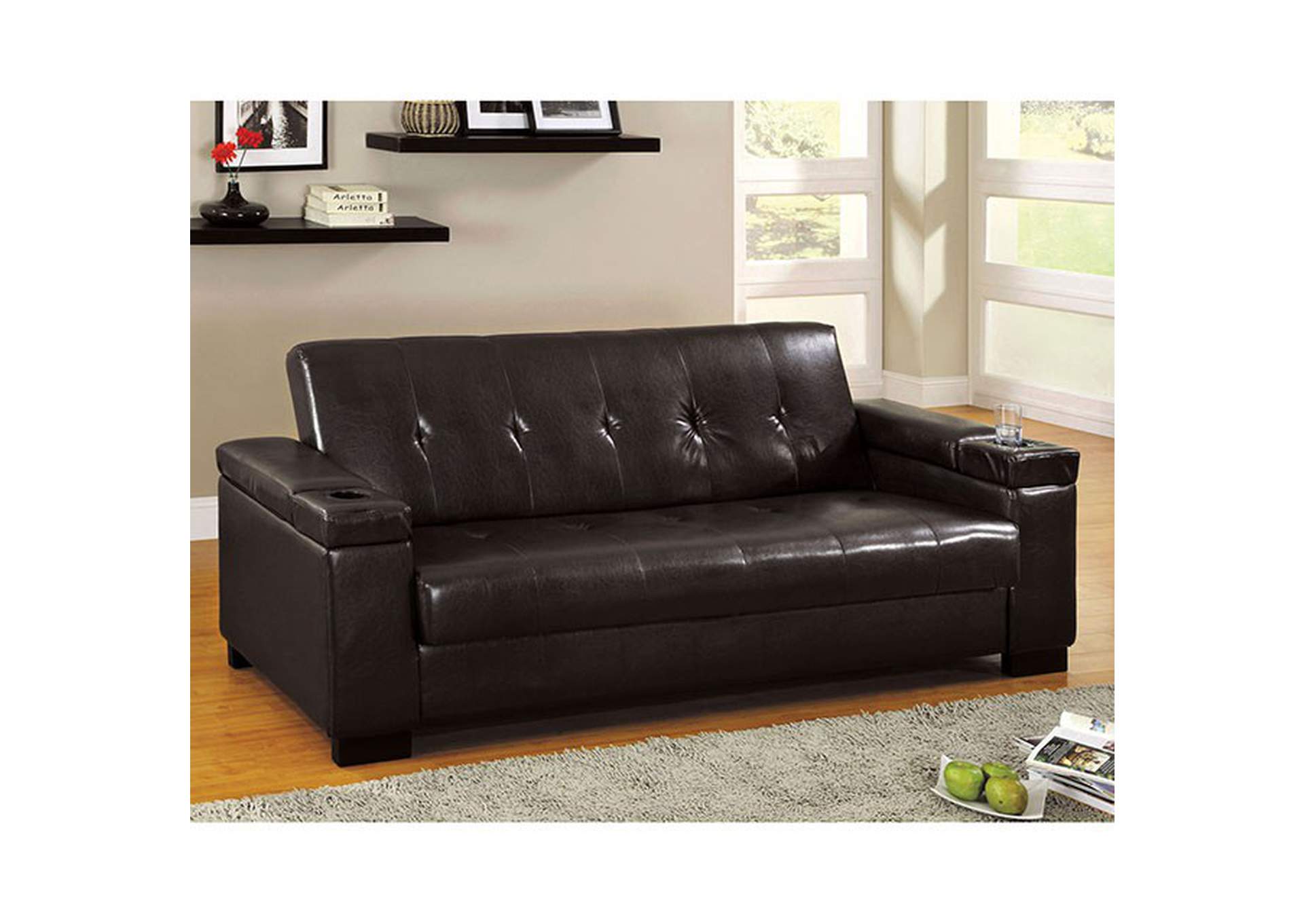 Logan Futon Sofa,Furniture of America