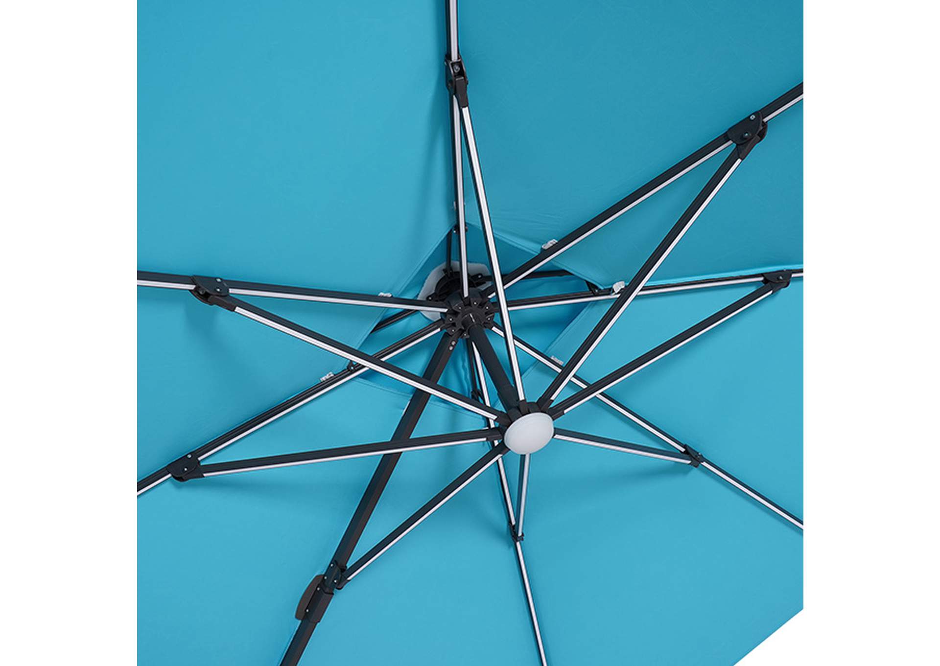 Sano 10 Ft Square Umbrella w/ Double Top w/ LED + 37" Large Base,Furniture of America