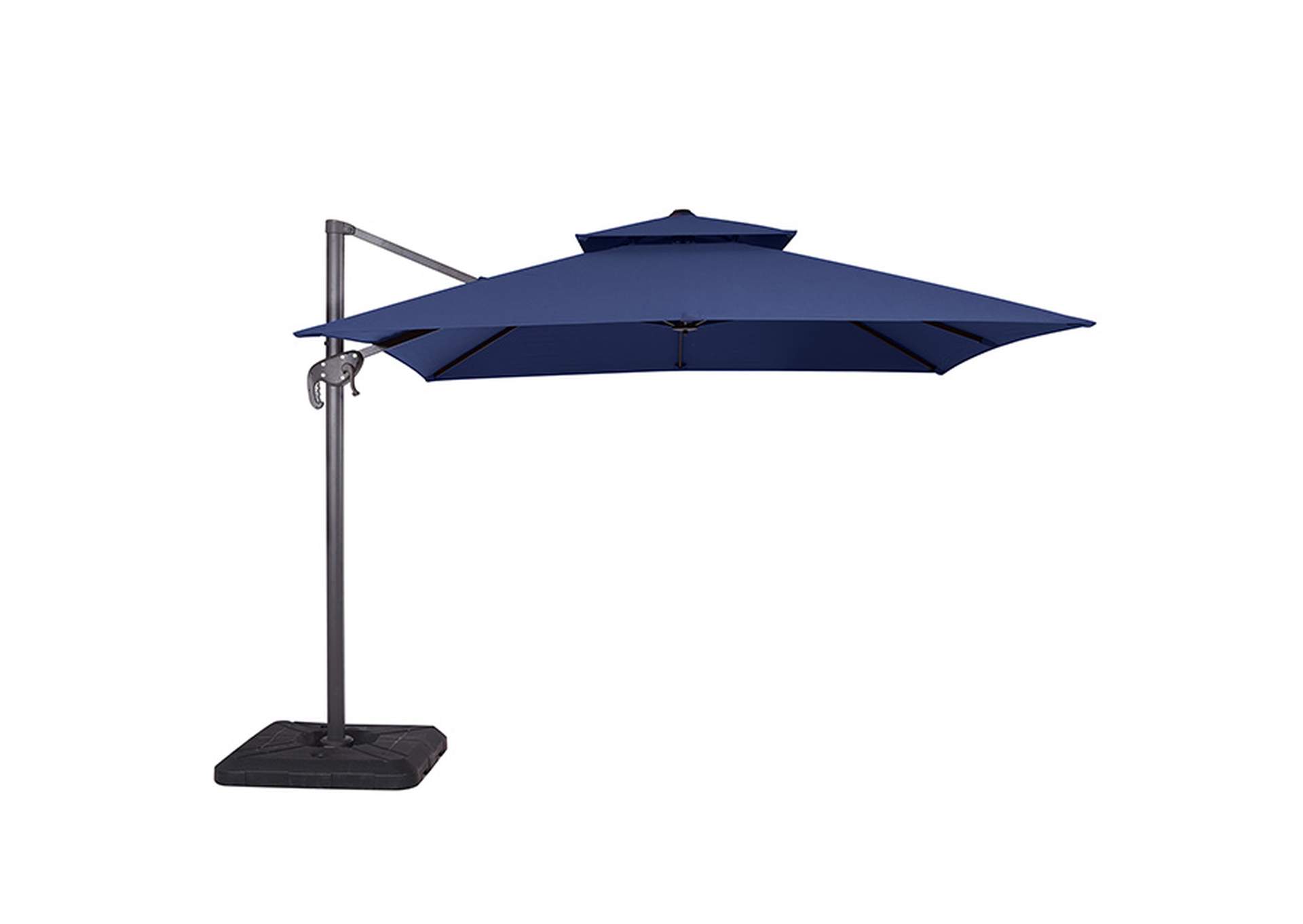 Hero 10 Ft Square Umbrella w/ Double Top + 37" Large Base,Furniture of America