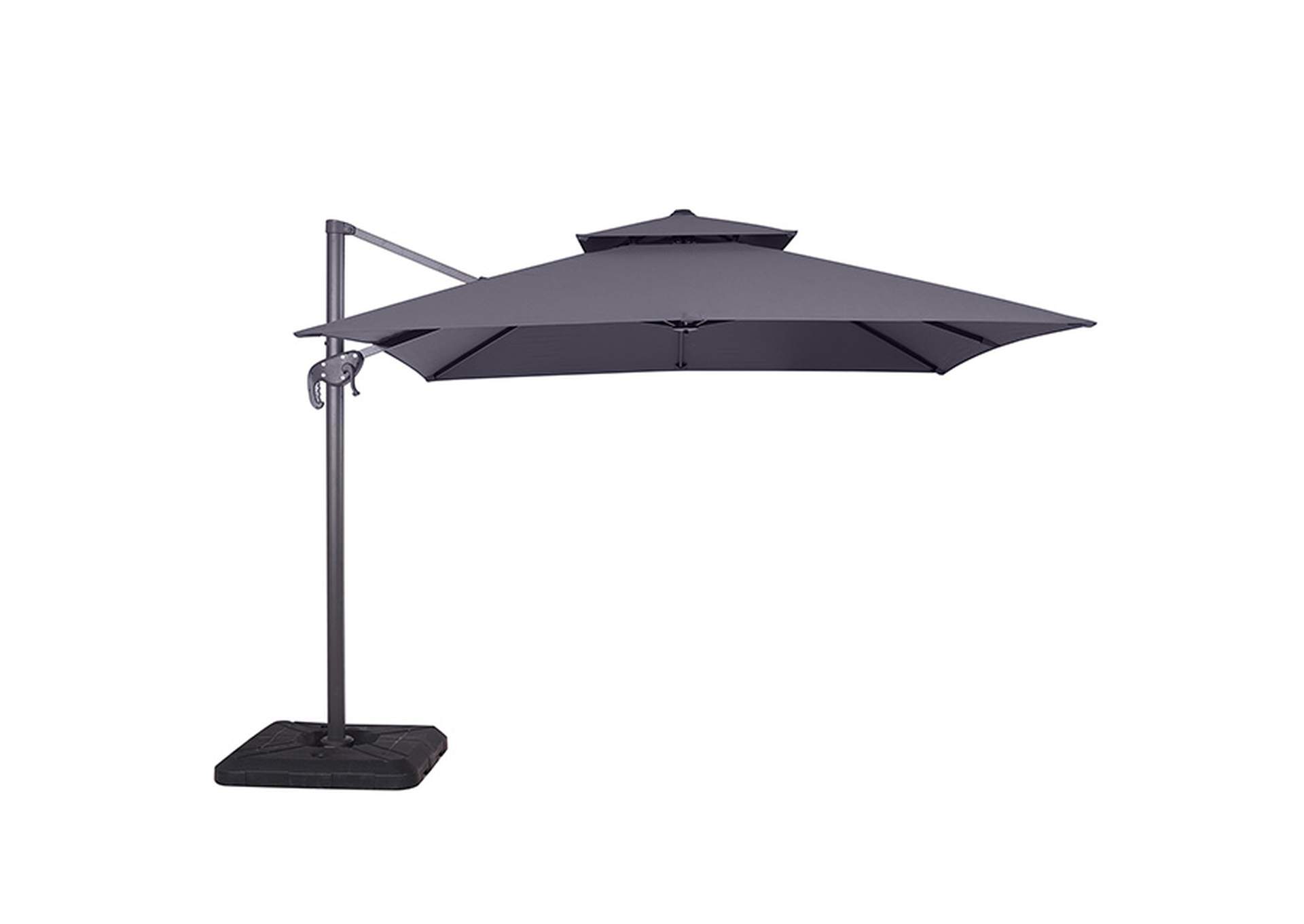 Hero 10 Ft Square Umbrella w/ Double Top + 37" Large Base,Furniture of America