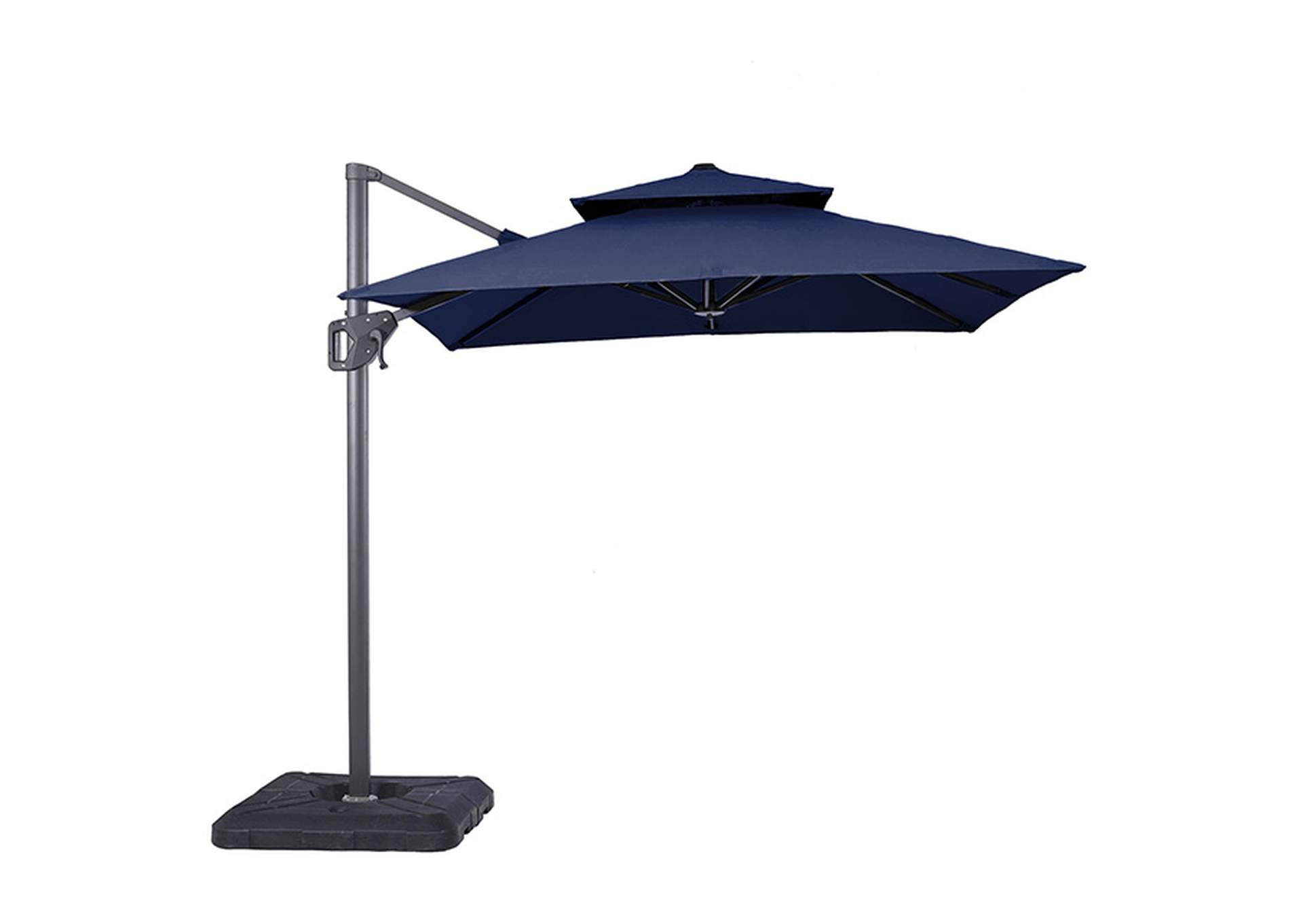 Fida 8 Ft Square Umbrella w/ Double Top + 37" Large Base,Furniture of America