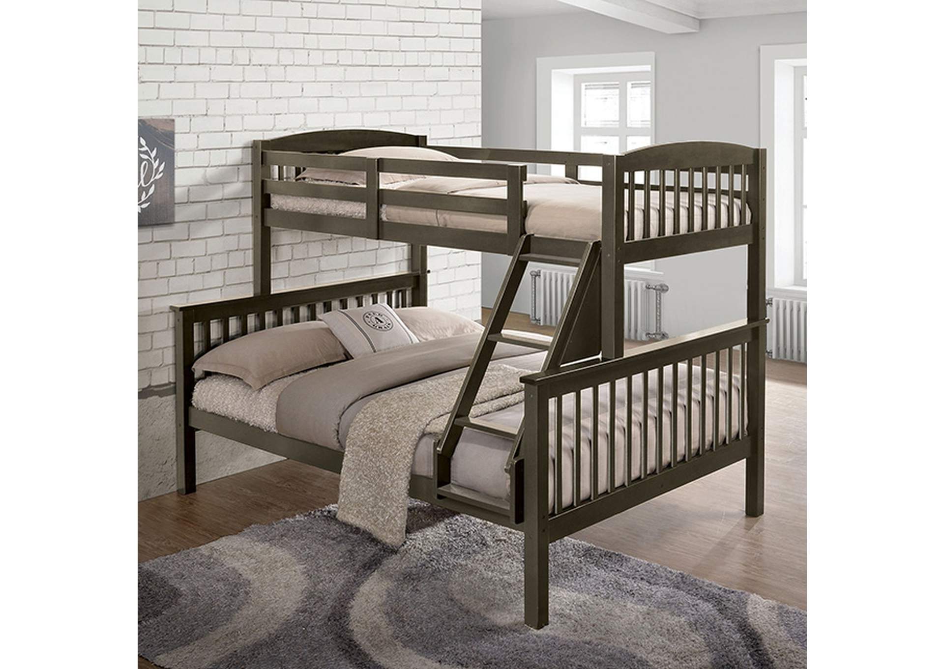 Brookings Twin/Full Bunk Bed,Furniture of America