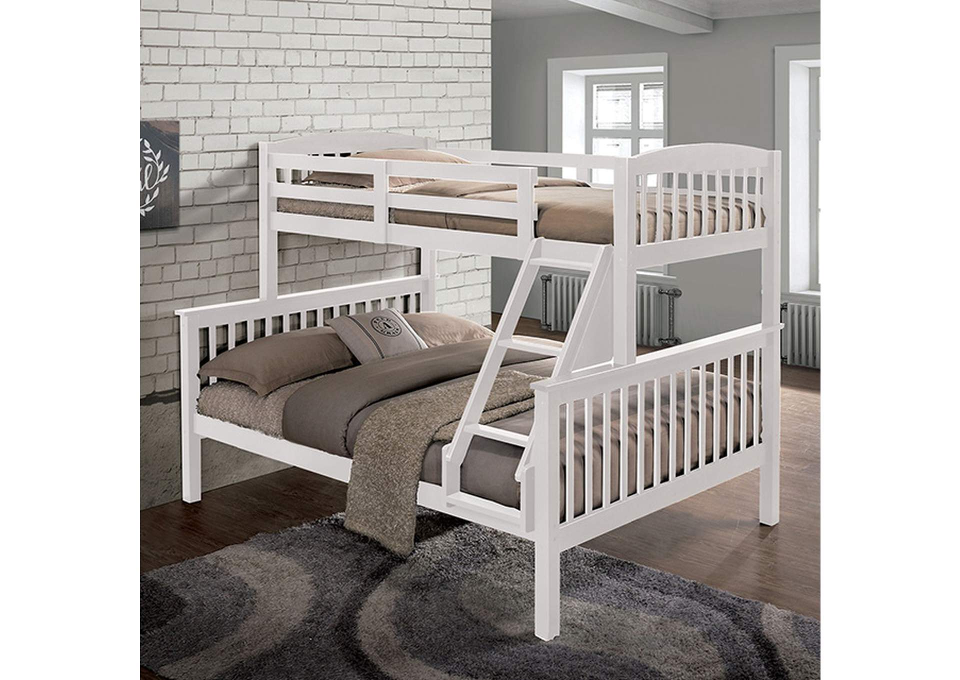 Brookings Twin/Full Bunk Bed,Furniture of America