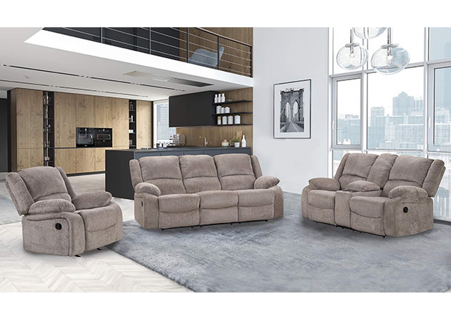 Cosimo Manual Recliner,Furniture of America