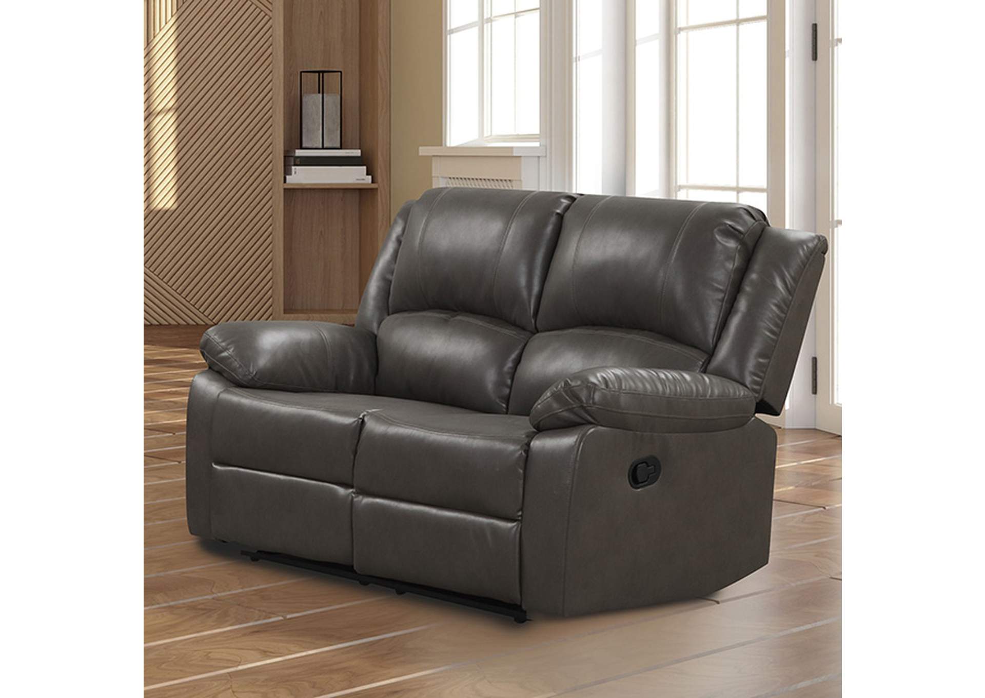 Letha Manual Loveseat,Furniture of America
