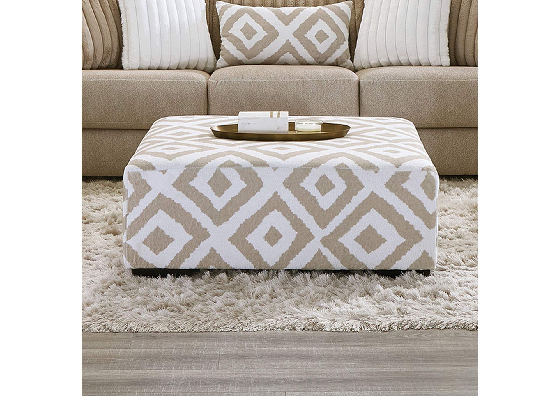 Loughlin Ottoman,Furniture of America