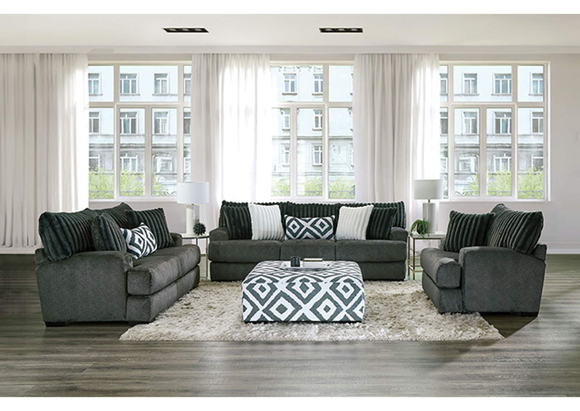 Loughton Ottoman,Furniture of America