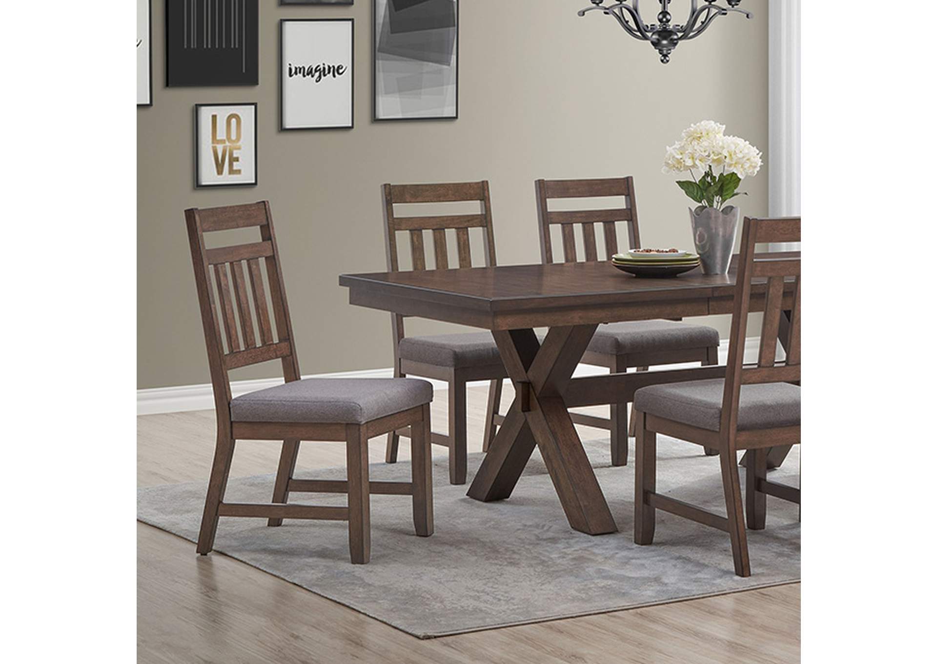 Pottsville 7 Pc. Dining Set,Furniture of America