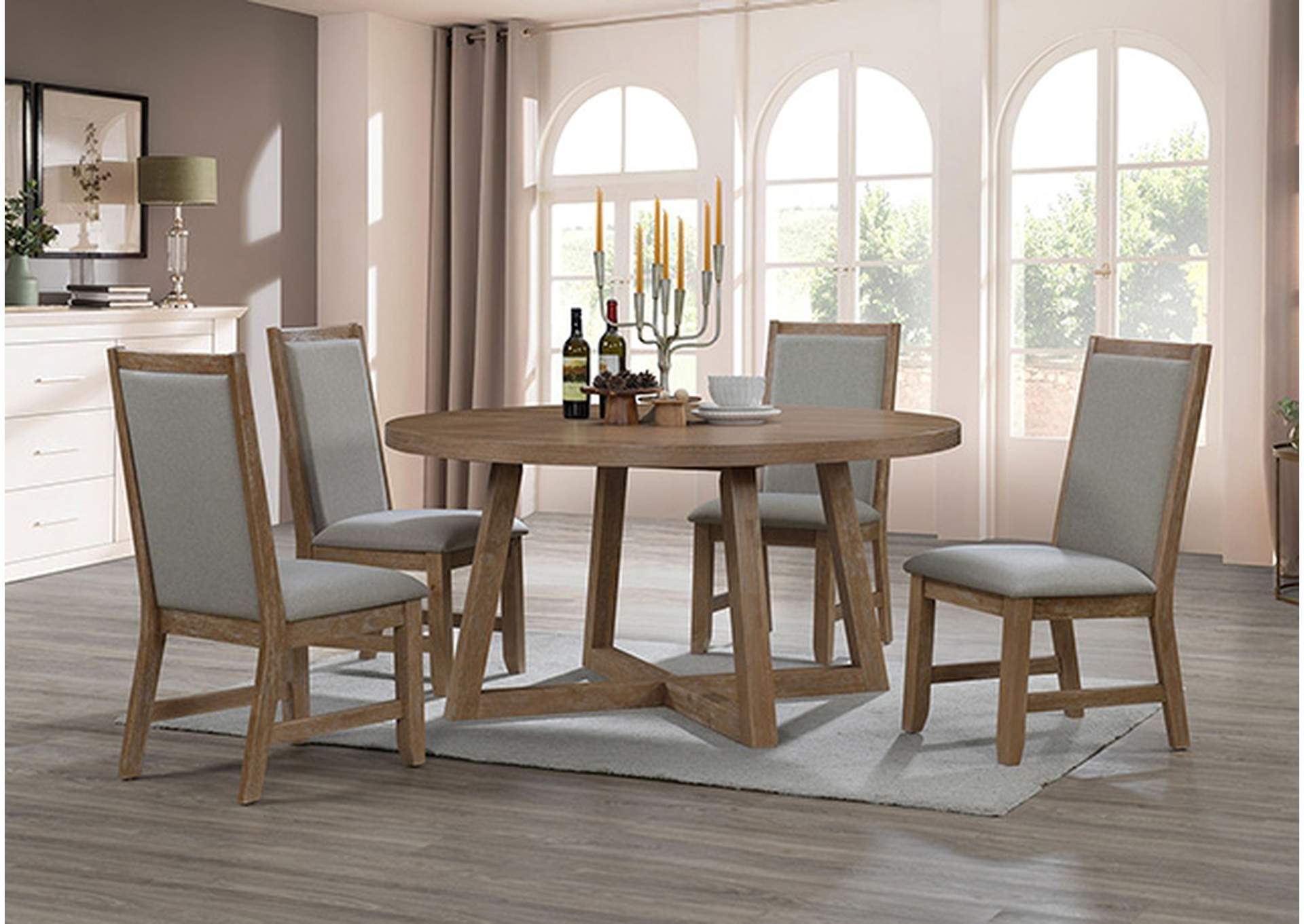 Everett 5 Pc. Round Table Dining Set,Furniture of America