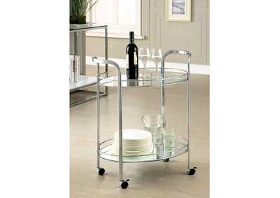 Image for Loule Chrome Serving Cart