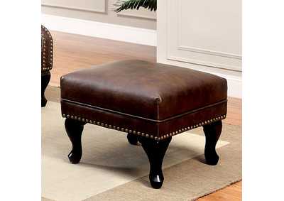 Image for Vaugh Rustic Brown Ottoman