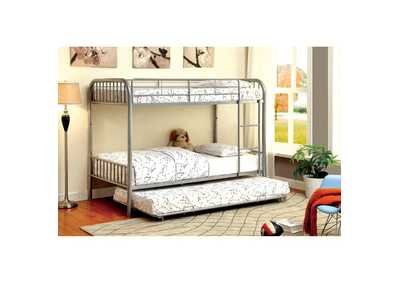 Image for Rainbow Silver Twin/Twin Bunk Bed