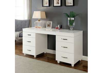 Image for Verviers White Vanity Desk
