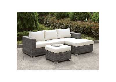 Somani SMALL L-Sectional W/ RIGHT Chaise + Ottoman