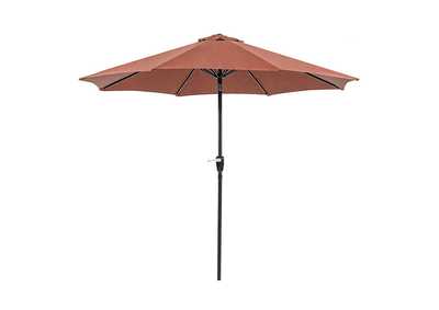 Image for Soli 9' Outdoor Umbrella w/ Auto Tilt + 21" Round Base