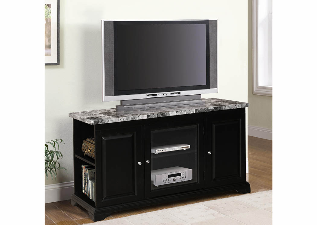 Black 48' Inch TV Stand,Furniture World Distributors