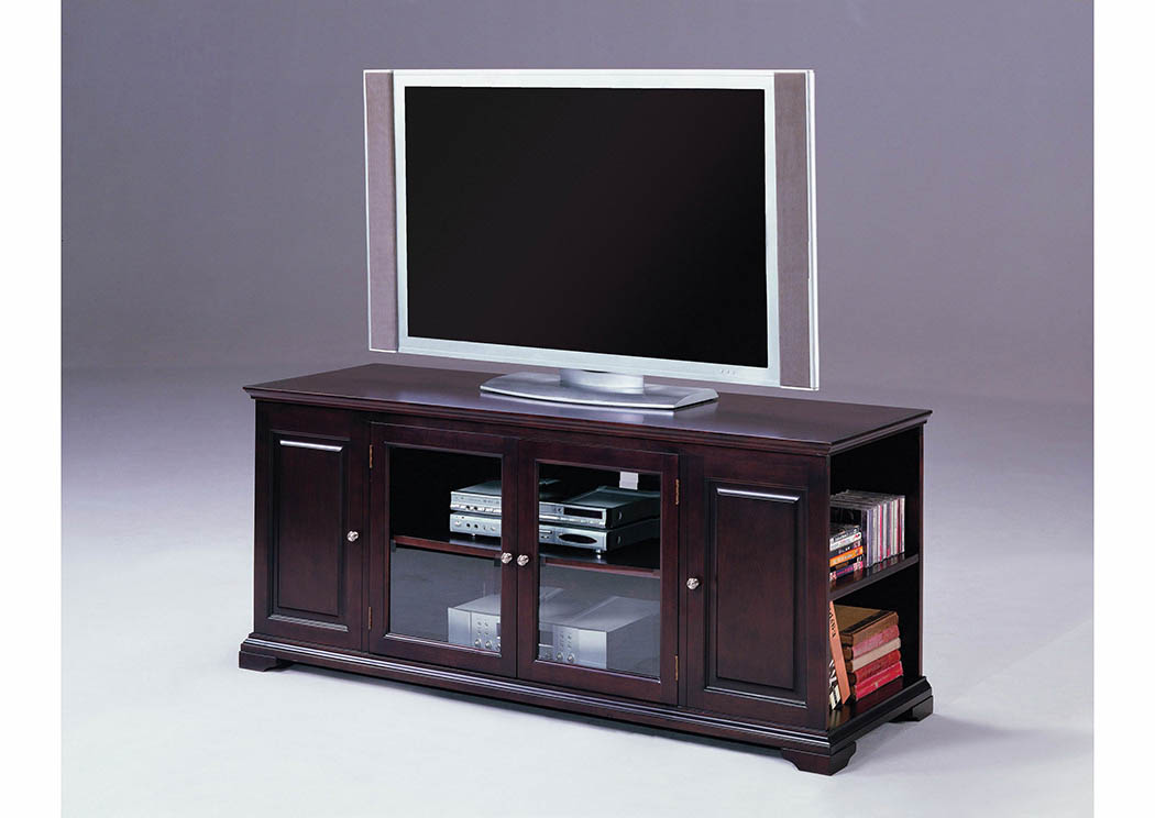 Cherry 62" Inch TV Stand,Furniture World Distributors