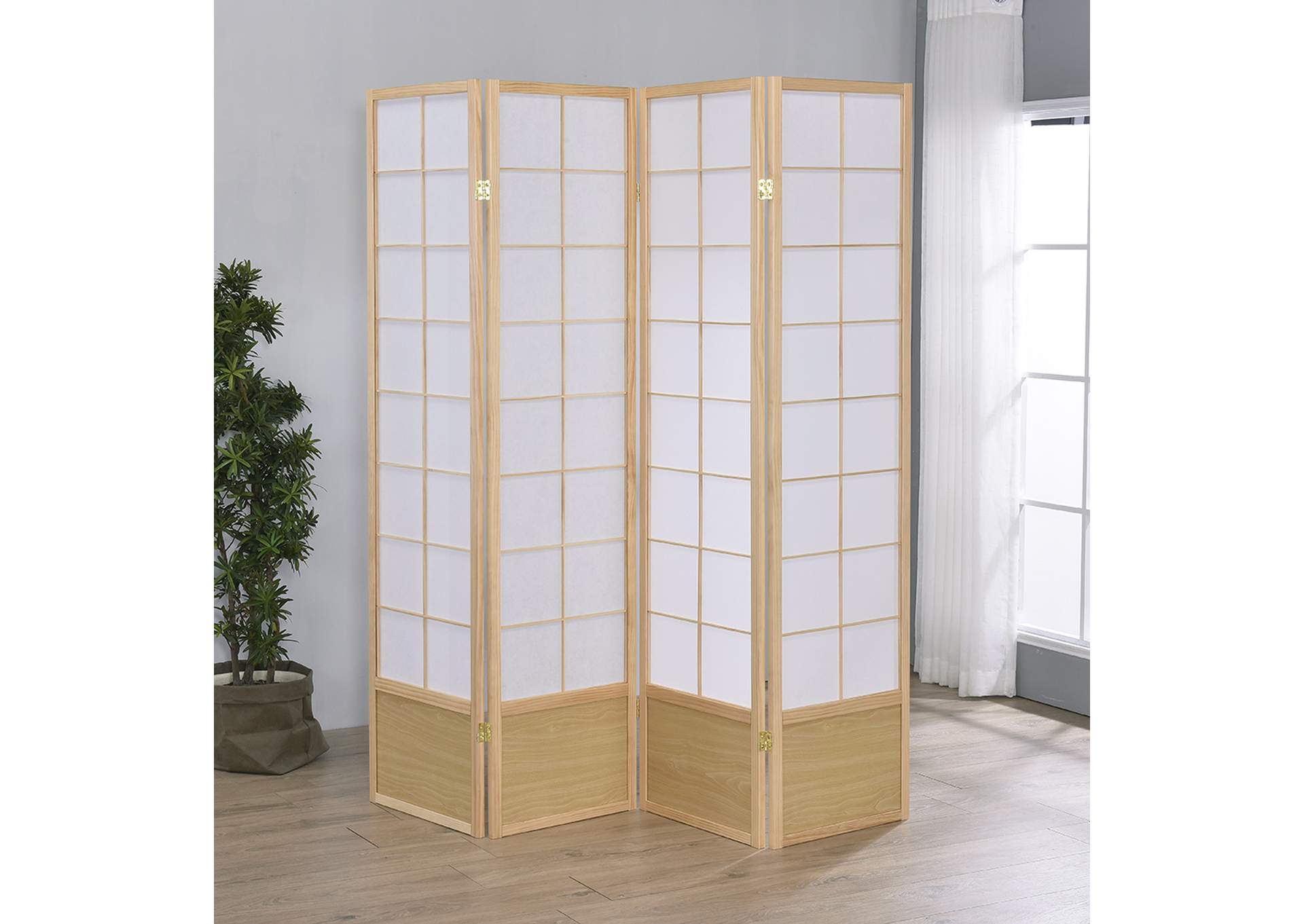 4 Panel Room Divider,Global Trading