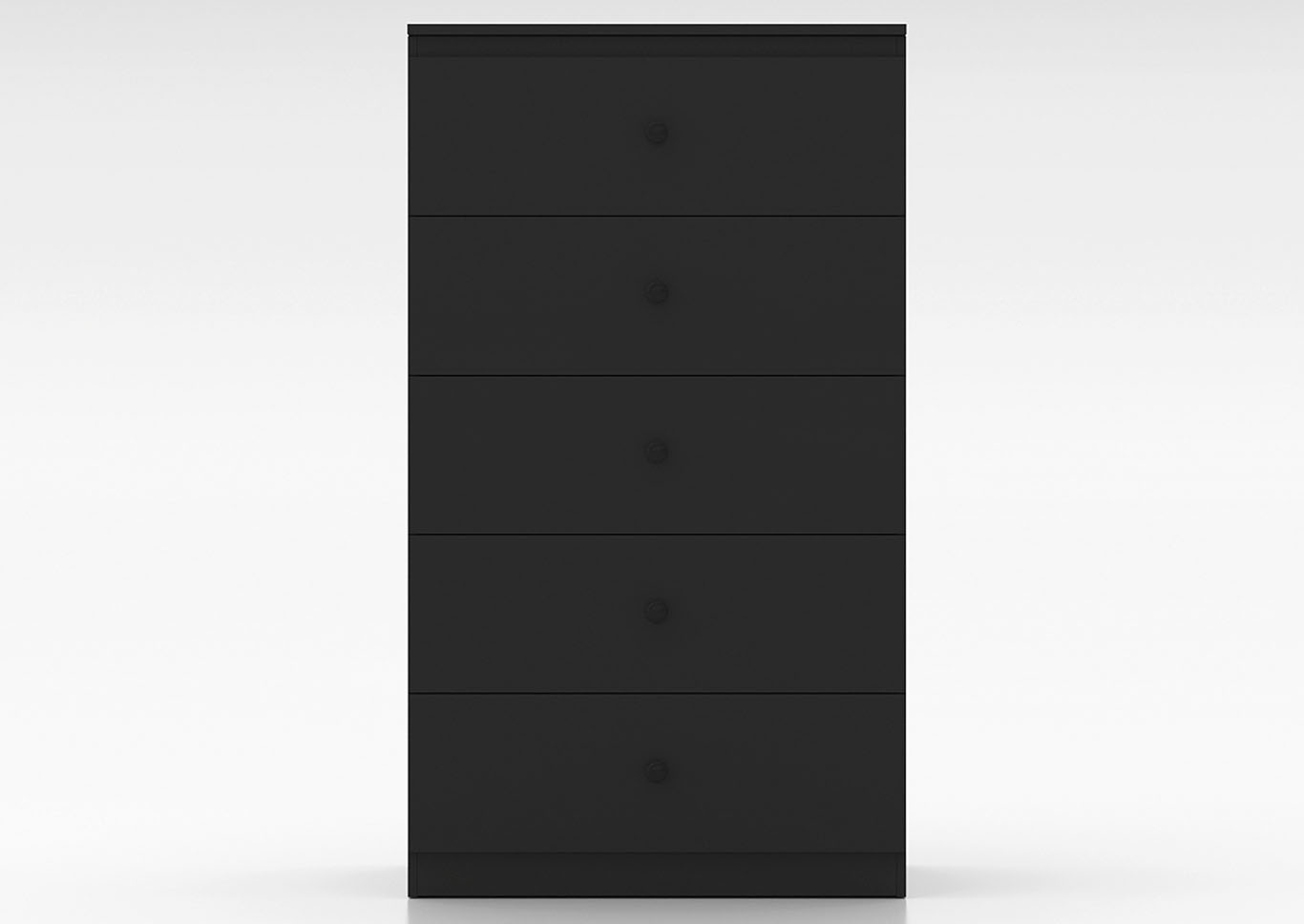 Black 5 Drawer Chest,Global Trading