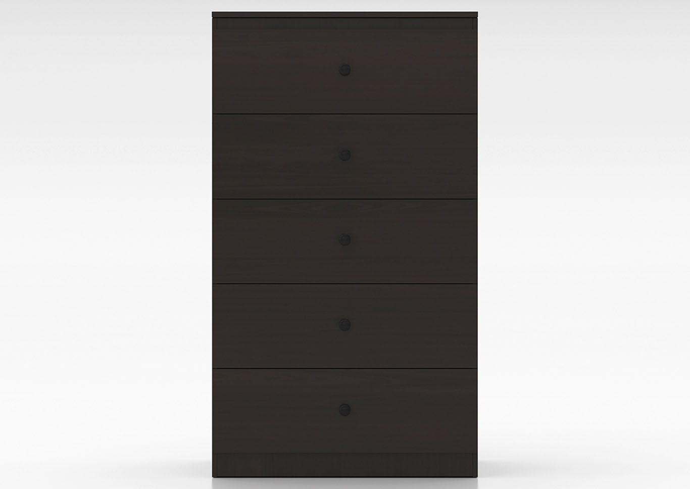 Espresso 5 Drawer Chest,Global Trading