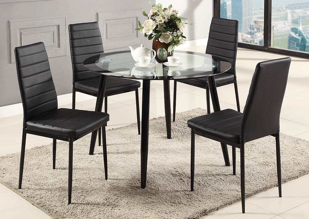 Black Black Dining Chair (Set of 4),Global Trading