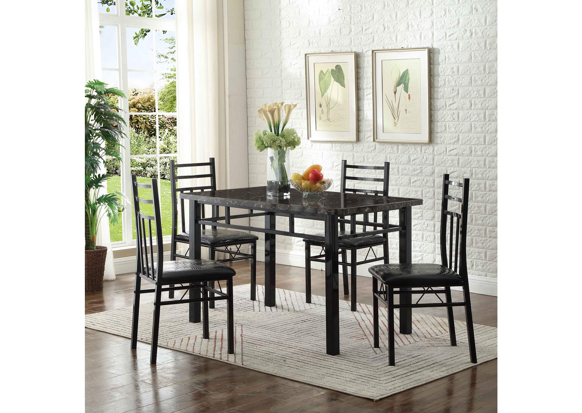 5 Piece Dining Set (5 In 1),Global Trading