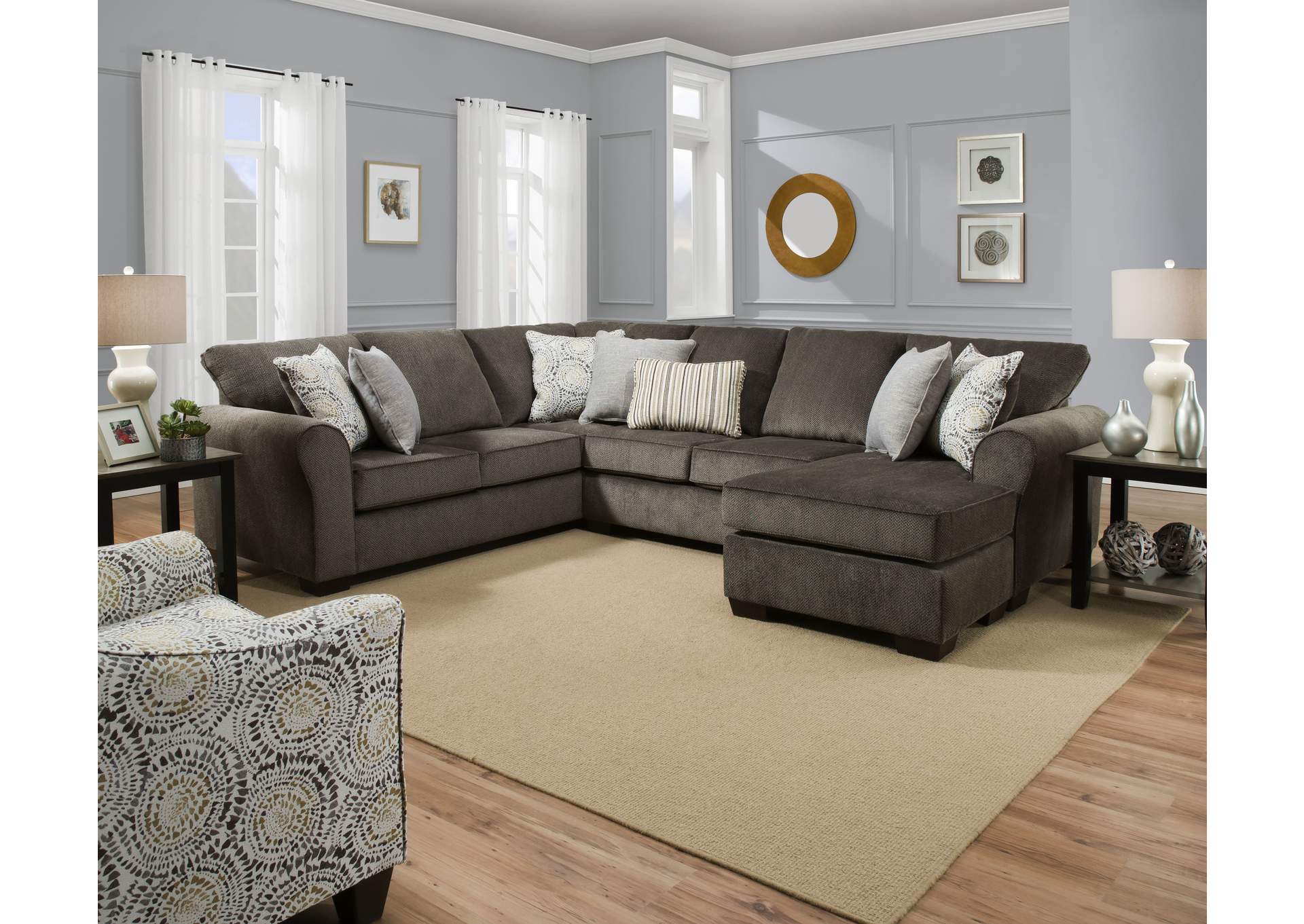 Harlow Ash/Cruze Sofa Set,Global Trading