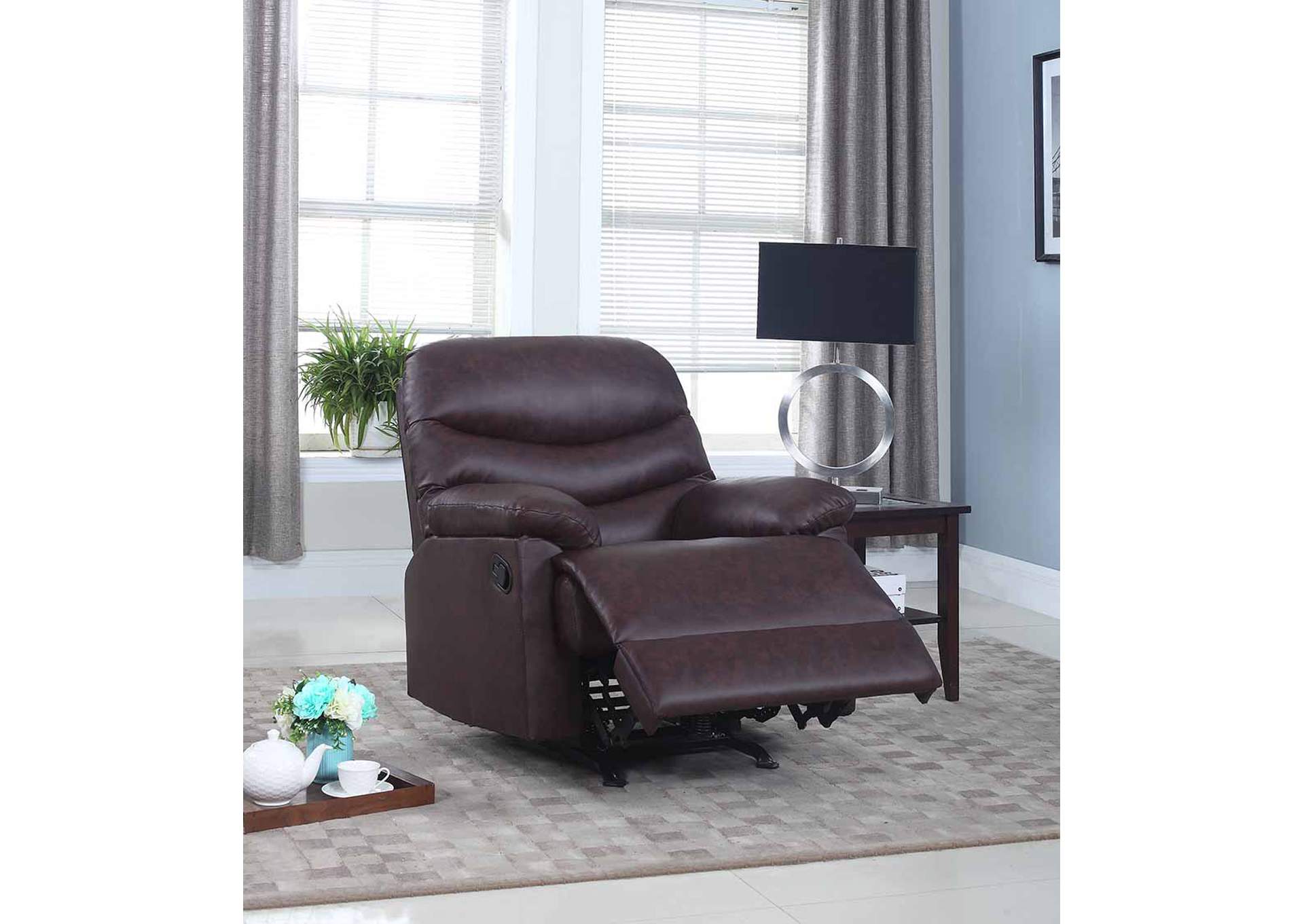 U700D Brown Recliner,Global Trading