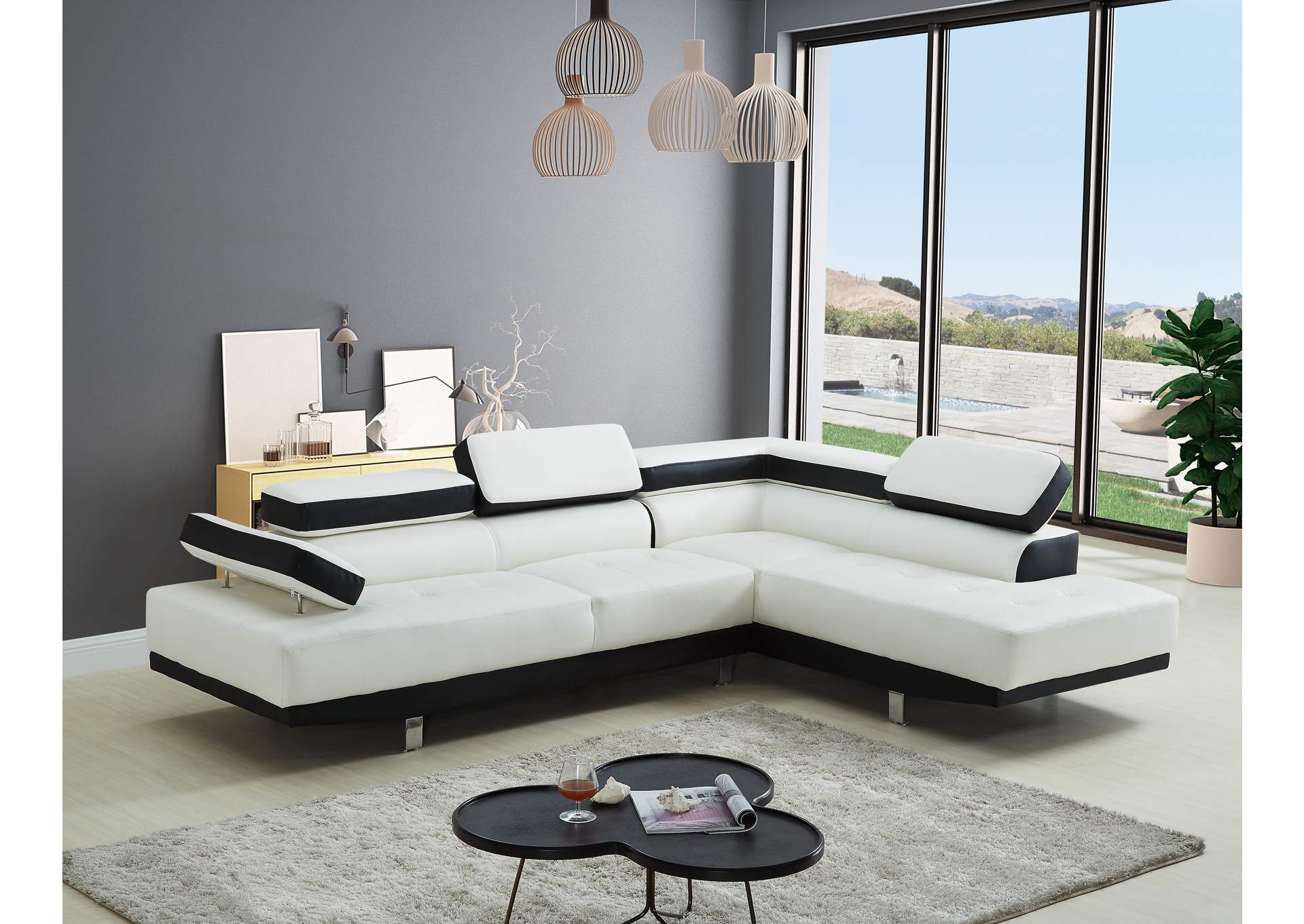 U7106 Sectional Sofa,Global Trading