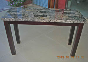 Image for Grey Print Marble Sofa Table