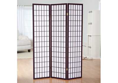Image for 3420C 3 Panel Room Divider Cherry